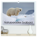 Naturparadies Svalbard (hochwertiger Premium Wandkalender 2025 DIN A2 quer), Kunstdruck in Hochglanz
