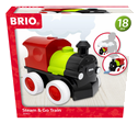 BRIO - 30411 Push & Go Zug mit Dampf | Spielzeug für Kleinkinder ab 18 Monate