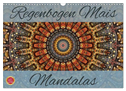 Regenbogen Mais Mandalas (Wandkalender 2024 DIN A3 quer), CALVENDO Monatskalender