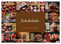 Schokolade - die süße Verführung - coole Sprüche (Wandkalender 2025 DIN A2 quer), CALVENDO Monatskalender