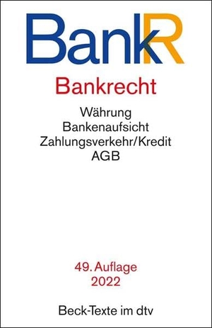 Bankrecht. dtv Verlagsgesellschaft, 2022.