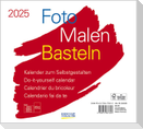 Foto-Malen-Basteln Bastelkalender quer weiß 2025