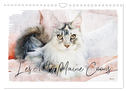 Les chats Maine Coons (Calendrier mural 2024 DIN A4 vertical), CALVENDO calendrier mensuel