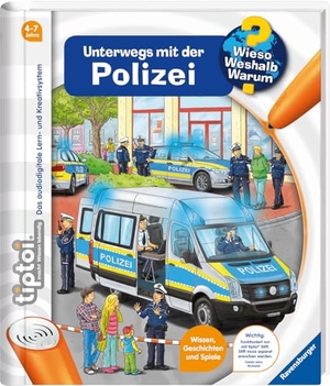 Küntzel, Karolin. tiptoi® Wieso? Weshalb? Warum? Unterwegs mit der Polizei. Ravensburger Verlag, 2019.