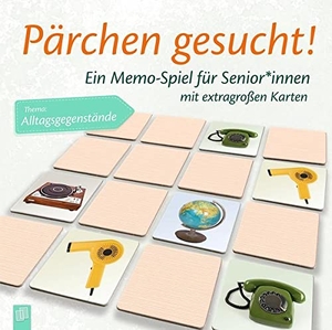 Pärchen gesucht! Thema: Alltagsgegenstände - Ein Memo-Spiel für SeniorInnen mit extragroßen Karten. Verlag an der Ruhr GmbH, 2020.