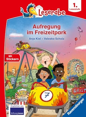 Kiel, Anja. Leserabe 1. Lesestufe - Aufregung im Freizeitpark. Ravensburger Verlag, 2025.