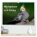 Nymphensittiche (hochwertiger Premium Wandkalender 2025 DIN A2 quer), Kunstdruck in Hochglanz