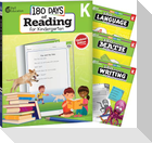 180 Days(r) Reading, Math, Writing, & Language for Grade K: 4-Book Set