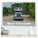 Monster Trucks in Jamaika (hochwertiger Premium Wandkalender 2024 DIN A2 quer), Kunstdruck in Hochglanz
