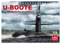 U-Boote. Militärische Ungetüme (Tischkalender 2024 DIN A5 quer), CALVENDO Monatskalender