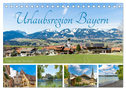 Urlaubsregion Bayern (Tischkalender 2025 DIN A5 quer), CALVENDO Monatskalender