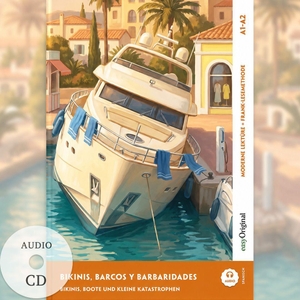 Melero, Ricardo. Bikinis, barcos y barbaridades - Spanisch lernen mit lustigen Kurzgeschichten A1-A2 (+ Audio-CD) - Spanisch lesen und alles verstehen - ohne Wörterbuch | Frank-Lesemethode mit Audio | Spanisch-Deutsch. EasyOriginal Verlag e.U., 2026.