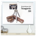 Alte und nicht ganz so alte Fotoapparate (hochwertiger Premium Wandkalender 2024 DIN A2 quer), Kunstdruck in Hochglanz