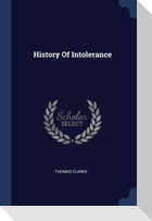 History Of Intolerance