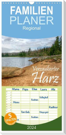 Familienplaner 2024 - Verzauberter Harz mit 5 Spalten (Wandkalender, 21 x 45 cm) CALVENDO