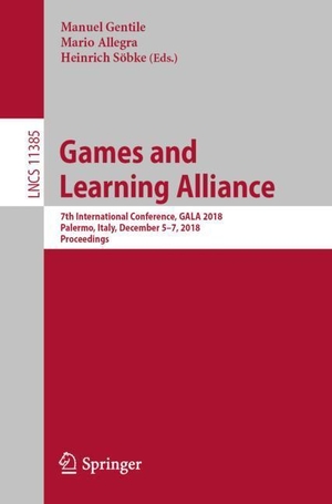 Gentile, Manuel / Heinrich Söbke et al (Hrsg.). Games and Learning Alliance - 7th International Conference, GALA 2018, Palermo, Italy, December 5¿7, 2018, Proceedings. Springer International Publishing, 2019.