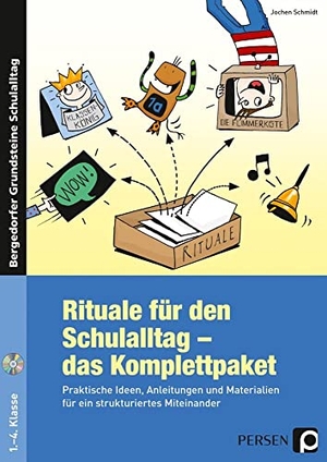 Schmidt, Jochen. Rituale für den Schulalltag - das Komplettpaket - Praktische Ideen, Anleitungen und Materialien für ein strukturiertes Miteinander (1. bis 4. Klasse). Persen Verlag i.d. AAP, 2022.