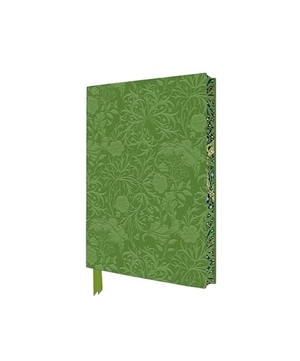 Flame, Tree. Exquisit Premium Notizbuch DIN A6: William Morris, Meeresalgen Tapetendesign - Unser hochwertiges, liniertes Blankbook mit Softcovereinband aus Kunstleder mit dreidimensionaler Einbandprägung und farbigem, künstlerisch gestaltetem Buchschnitt. Browntrout Verlags GmbH, 2026.