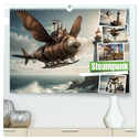 Steampunk - Die Welt der Leuchttürme (hochwertiger Premium Wandkalender 2025 DIN A2 quer), Kunstdruck in Hochglanz