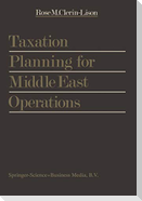 Taxation Planning for Middle East Operations