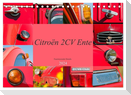 Citroën 2 CV Ente - Faszinierende Details (Tischkalender 2024 DIN A5 quer), CALVENDO Monatskalender