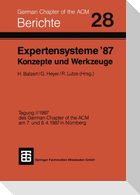 Expertensysteme ¿87 Konzepte und Werkzeuge