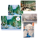 Winter in der Kunst - Acht Kunst-Klappkarten