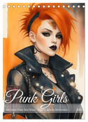 Punk Girls mit einer Prise New Wave (Tischkalender 2025 DIN A5 hoch), CALVENDO Monatskalender
