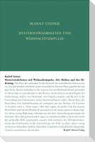 Mysterienwahrheiten und Weihnachtsimpulse