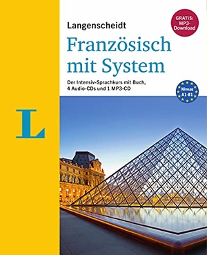 Funke, Micheline / Braco Lukenic. Langenscheidt Französisch mit System - Der Intensiv-Sprachkurs mit Buch, 3 Audio-CDs und MP3-CD. Langenscheidt bei PONS, 2019.