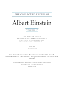 The Collected Papers of Albert Einstein, Volume 17 (Translation Supplement)
