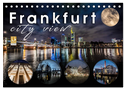 Frankfurt city view (Tischkalender 2024 DIN A5 quer), CALVENDO Monatskalender