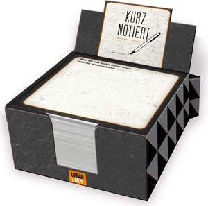 Zettelkästchen - Kurz notiert - Kurz notiert - Zettelbox mit Sprüchen. Coppenrath, 2022.