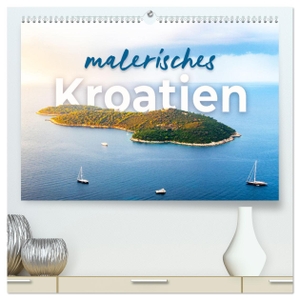 Monkey, Happy. Malerisches Kroatien (hochwertiger Premium Wandkalender 2024 DIN A2 quer), Kunstdruck in Hochglanz - Das idyllische Urlaubsland hautnah.. Calvendo, 2023.