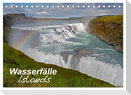 Wasserfälle Islands (Tischkalender 2025 DIN A5 quer), CALVENDO Monatskalender