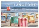 Am Strand von Langeoog (Wandkalender 2024 DIN A3 quer), CALVENDO Monatskalender