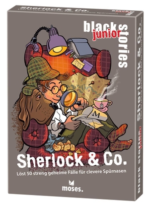 Harder, Corinna. black stories junior Sherlock & Co. - Löst 50 streng geheime Fälle für clevere Spürnasen. moses. Verlag GmbH, 2023.