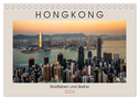 HONGKONG Skyline und Stadtleben (Tischkalender 2024 DIN A5 quer), CALVENDO Monatskalender