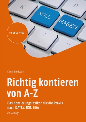 Goldstein, Elmar. Richtig kontieren von A-Z - Das Kontierungslexikon für die Praxis nach DATEV, IKR, BGA. Haufe Lexware GmbH, 2024.