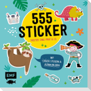 555 Sticker - Faultier, Dino, Pirat und Co.