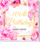 100th Birthday Guest Book