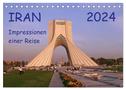 Iran - Impressionen einer Reise (Tischkalender 2024 DIN A5 quer), CALVENDO Monatskalender