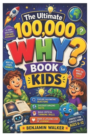 Walker, Benjamin. The Ultimate 100,000 WHY? Book for Kids - Explore Fascinating Questions, Discover Amazing Facts, Build Critical Thinking Skills, and Spark a Lifelong Love of Learning for Ages 6-12. Amazon Digital Services LLC - Kdp, 2026.
