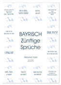 BAYRISCH Zünftige Sprüche (Wandkalender 2025 DIN A2 hoch), CALVENDO Monatskalender