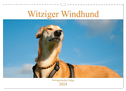 Witziger Windhund - Portugiesischer Galgo (Wandkalender 2024 DIN A3 quer), CALVENDO Monatskalender