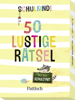 Pattloch Verlag (Hrsg.). Schulkind! 50 lustige Rätsel für den Schulstart - Rätsel in Kartenformat für Grundschüler ab 6 Jahren (Mädchen und Jungen). Pattloch Geschenkbuch, 2023.