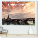 Elbufer Dresden 2023 (Premium, hochwertiger DIN A2 Wandkalender 2023, Kunstdruck in Hochglanz)