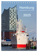 Hamburg - Impressionen einer Stadt (Tischkalender 2025 DIN A5 hoch), CALVENDO Monatskalender