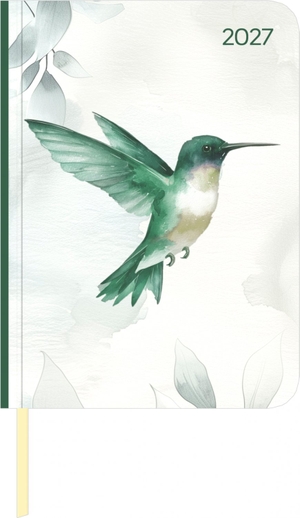 Neumann Verlage GmbH & Co KG (Hrsg.). Daily Journal Hummingbird 2027 - Buchkalender A6 (10,7x15,2) cm - Tagesplaner mit Leseband, To-Do-Liste, Notizbereich & Monatsübersicht, für Beruf, Schule & Alltag. Neumann Verlage GmbH & Co, 2026.