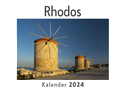 Rhodos (Wandkalender 2024, Kalender DIN A4 quer, Monatskalender im Querformat mit Kalendarium, Das perfekte Geschenk)